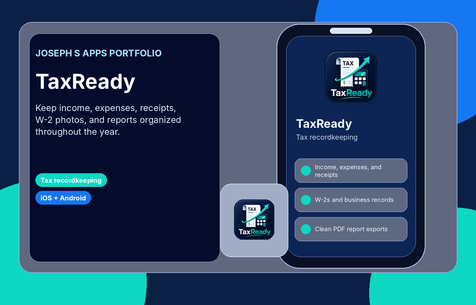 Promotional graphic for TaxReady